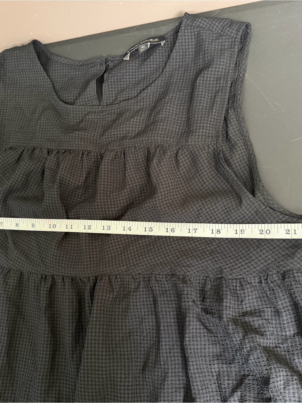 Banana Republic Black Sleeveless Tiered Tunic - XL - Picture 5 of 7